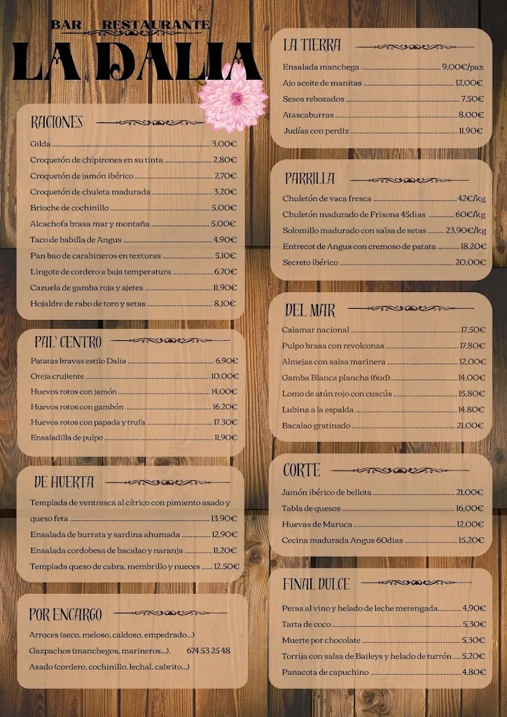Menu_Restaurante - Bar • La Dalia •_Chinchilla de Monte-Aragón_image_1