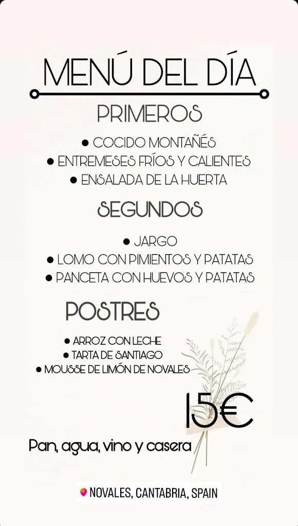 Menu_Restaurante Sergio 2.0_Alfoz de Lloredo_image_1