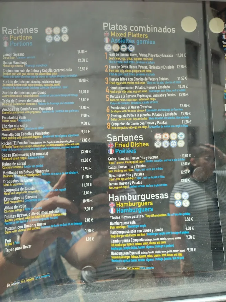 Menu_Restaurante El Porche_Alfoz de Lloredo_immagine_1