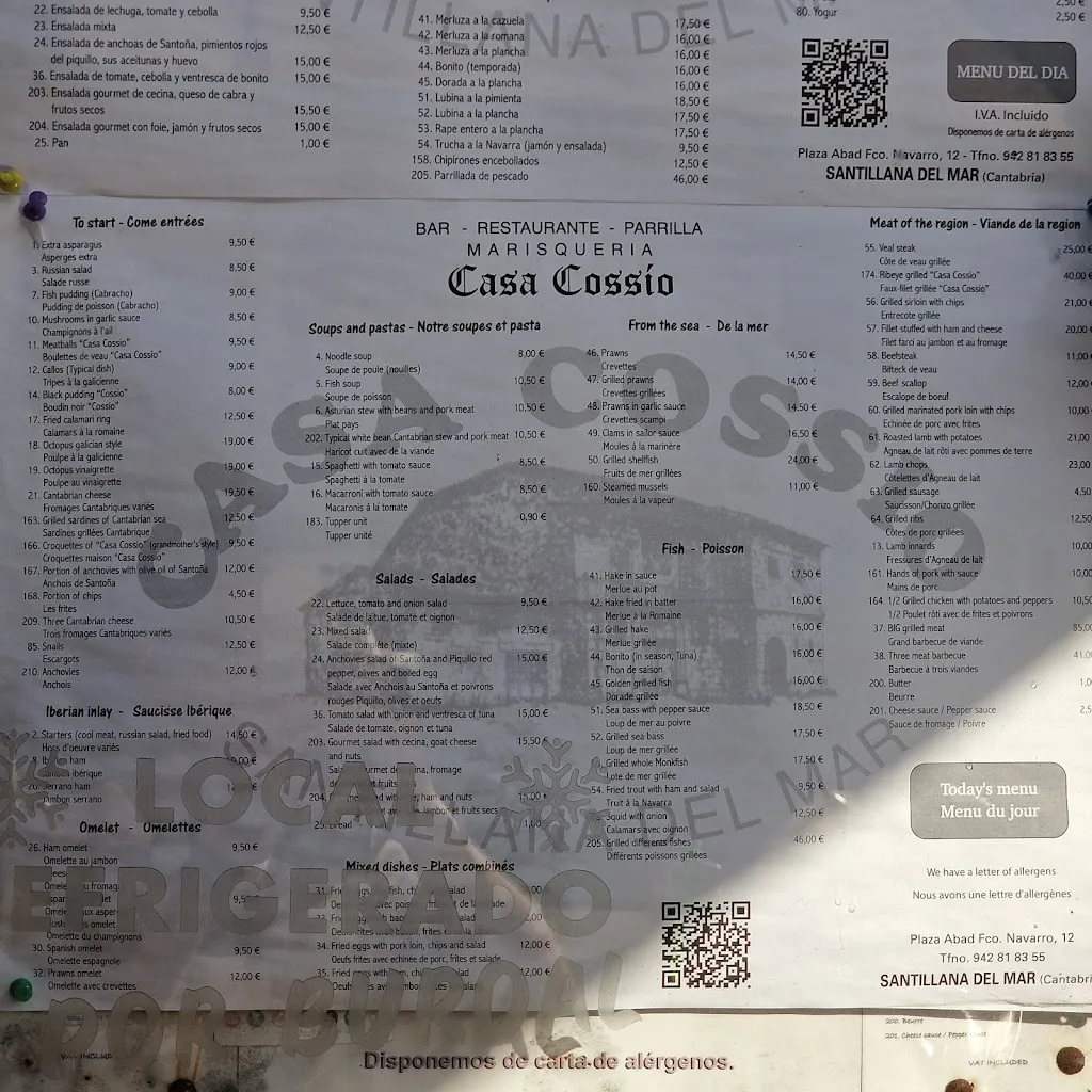 Menu_Restaurante Casa Cossío_Alfoz de Lloredo_image_1