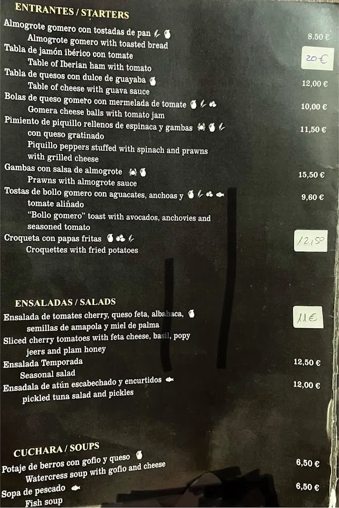 Menu_Restaurante Ambigú_San Sebastián de La Gomera_image_2