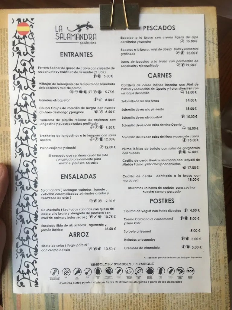 Menu_La Salamandra_San Sebastián de La Gomera_image_3