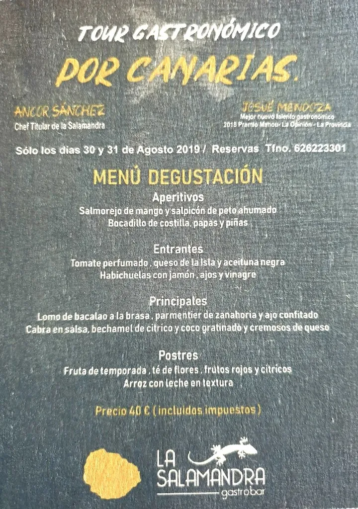 Menu_La Salamandra_San Sebastián de La Gomera_image_4