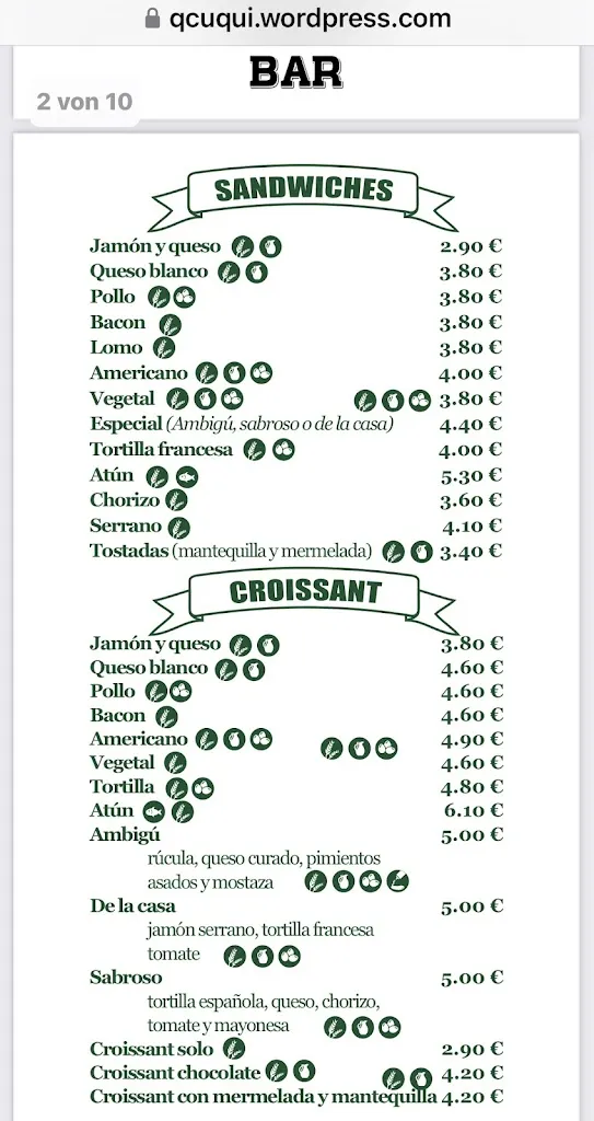 Menu_Bar Café Ambigú_San Sebastián de La Gomera_image_1