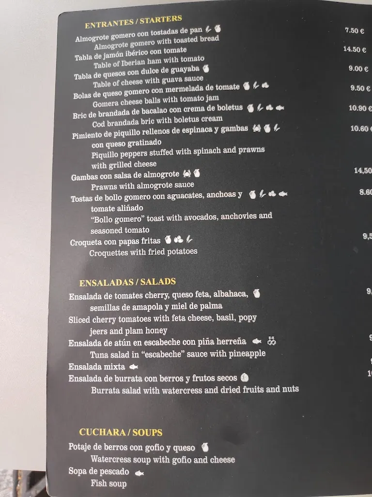 Menu_Bar Café Ambigú_San Sebastián de La Gomera_image_4