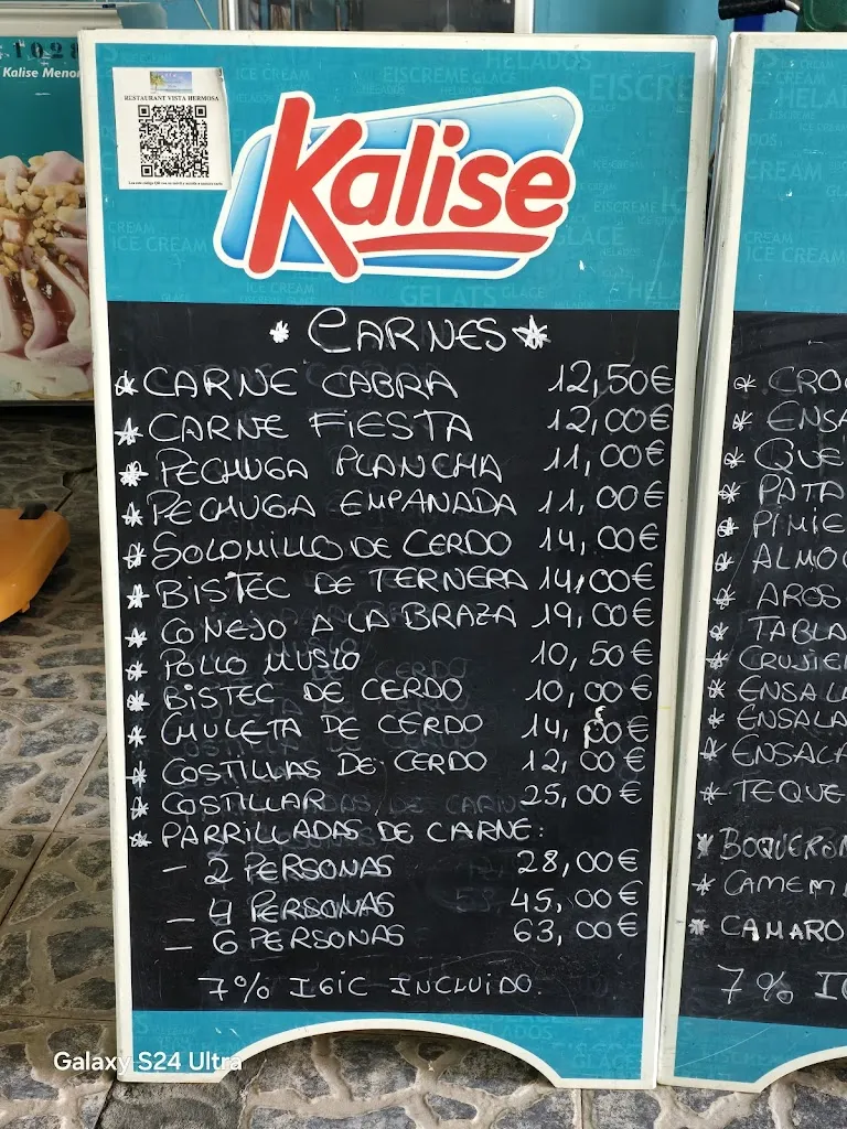 Menu_Restaurante - Bar Vista Hermosa_San Sebastián de La Gomera_immagine_1