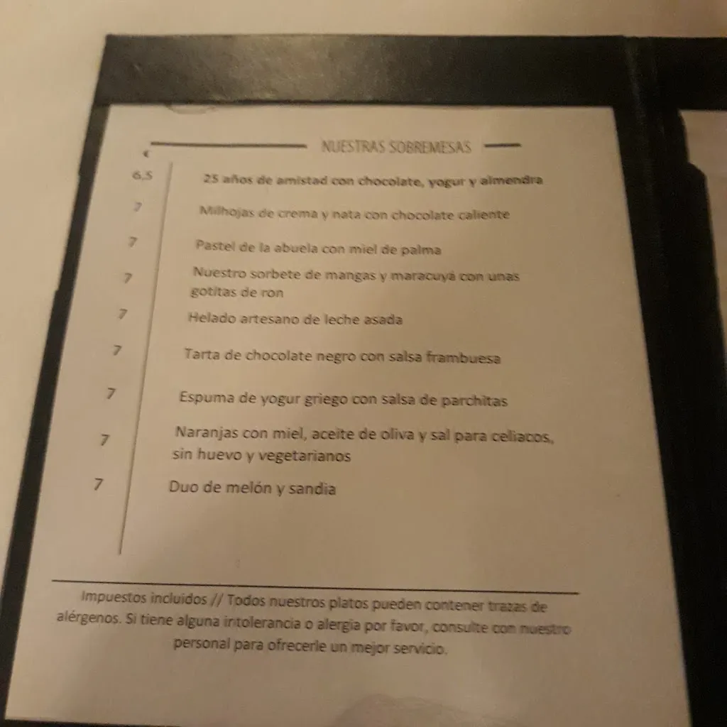 Menu_Conteniebla_San Sebastián de La Gomera_immagine_2