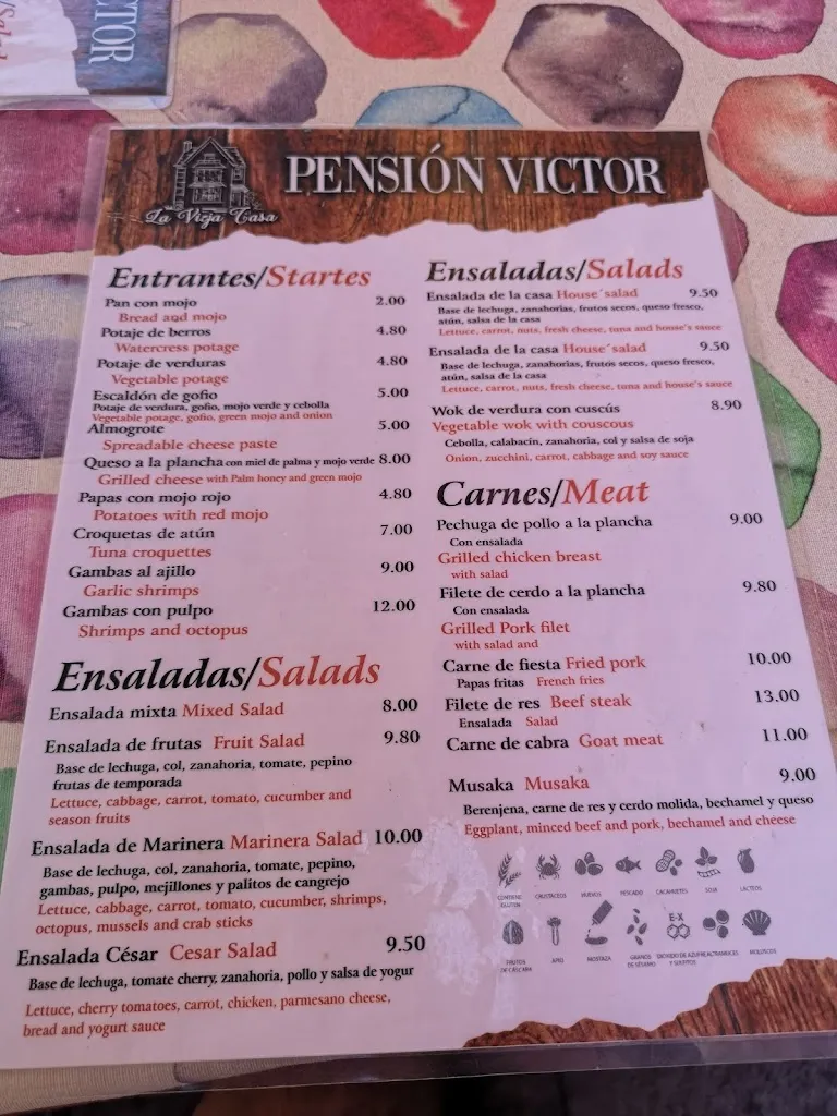 Menu_Restaurante La Vieja Casa_San Sebastián de La Gomera_image_2