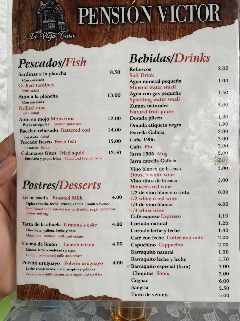 Menu_Restaurante La Vieja Casa_San Sebastián de La Gomera_image_4