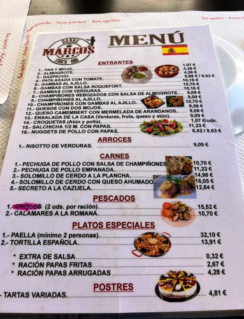 Menu_Restaurante Donde Marco's_San Sebastián de La Gomera_image_2