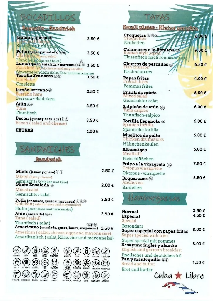 Menu_Bar Zumería Cuba Libre_San Sebastián de La Gomera_immagine_3