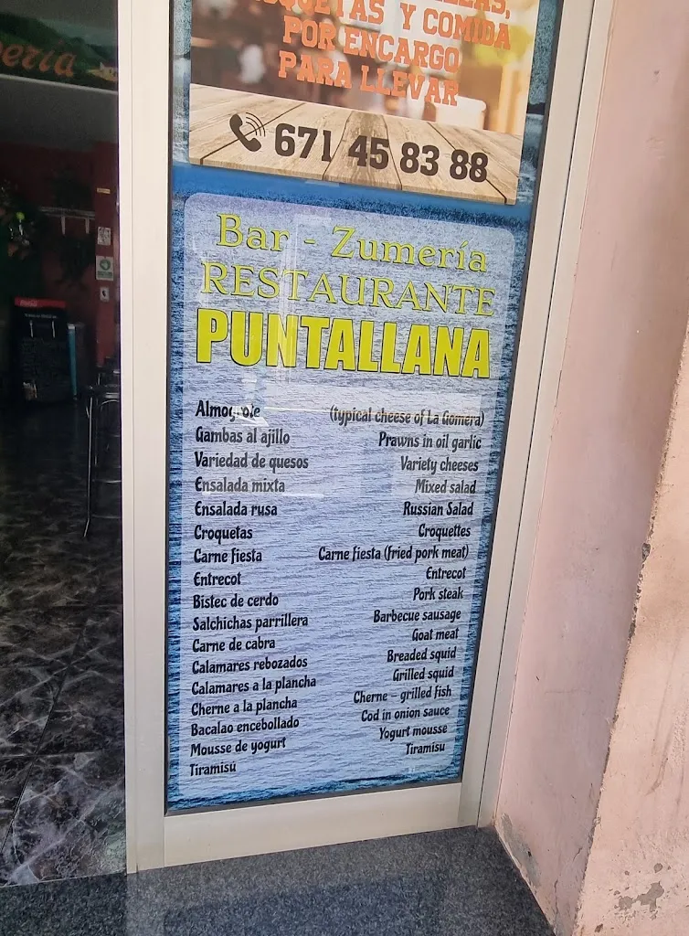 Menu_BAR ZUMERIA PUNTALLANA_San Sebastián de La Gomera_image_2