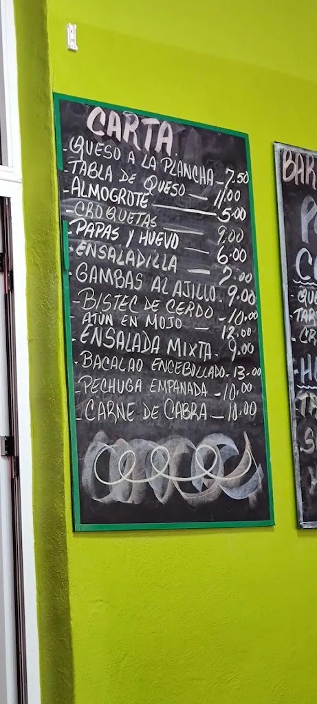 Menu_BAR ZUMERIA PUNTALLANA_San Sebastián de La Gomera_image_3