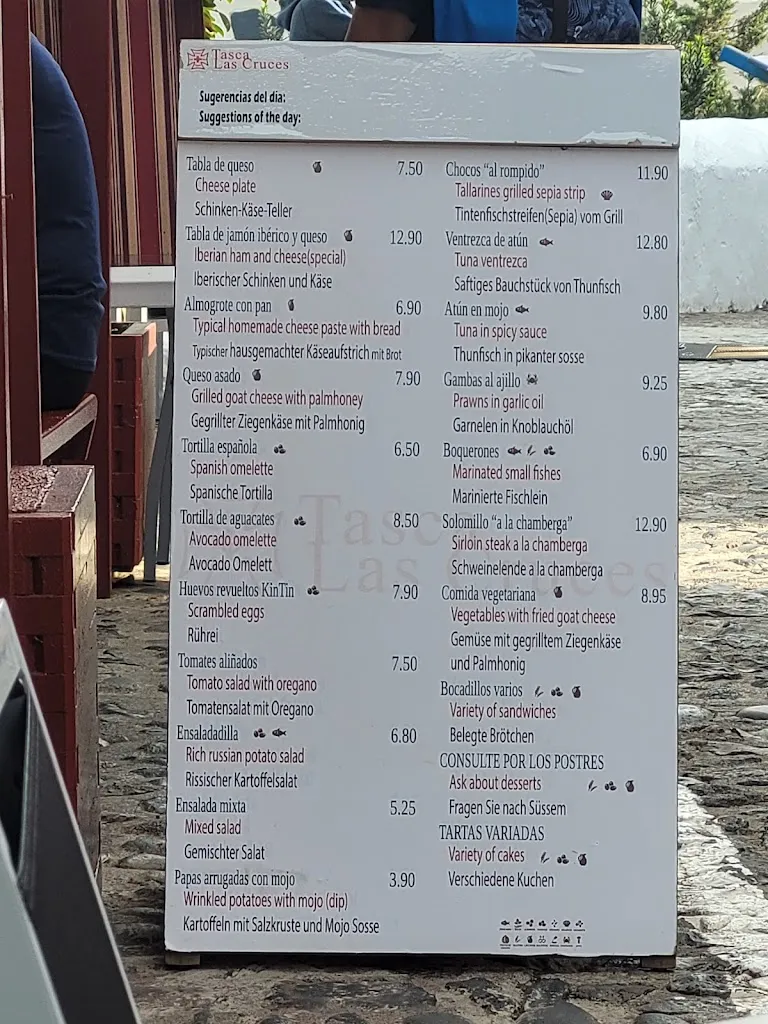 Menu_Tasca Las Cruces_San Sebastián de La Gomera_image_1