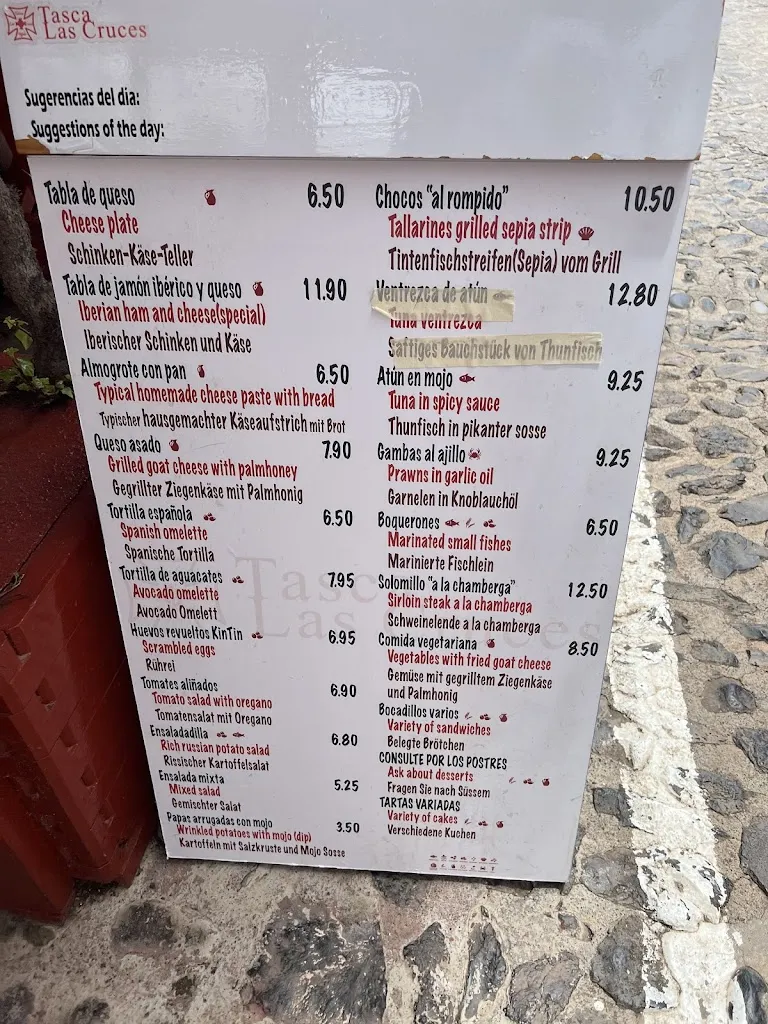 Menu_Tasca Las Cruces_San Sebastián de La Gomera_image_2