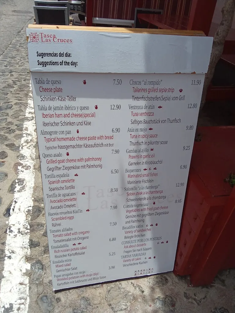 Menu_Tasca Las Cruces_San Sebastián de La Gomera_image_4