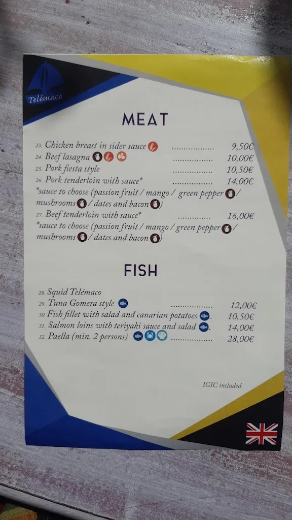 Menu_Tasca Telémaco_San Sebastián de La Gomera_immagine_4