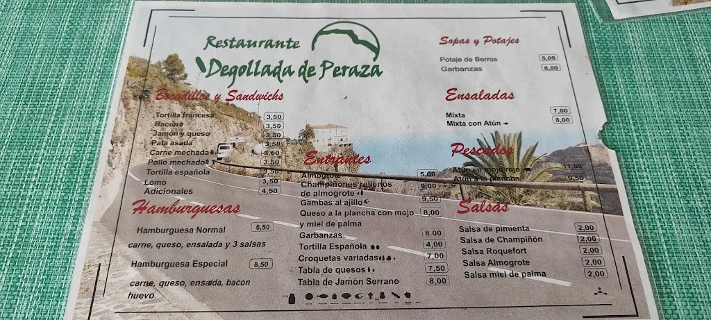 Menu_Bar restaurante Degollada de Peraza_San Sebastián de La Gomera_image_3