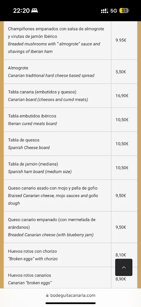 Menu_Bodeguita Canaria_Santa Cruz de Tenerife_image_3