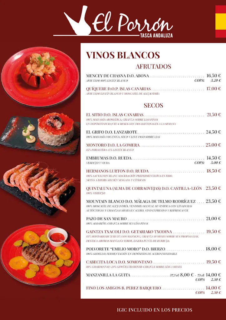 Menu_El Porrón Tasca Andaluza_Santa Cruz de Tenerife_image_3
