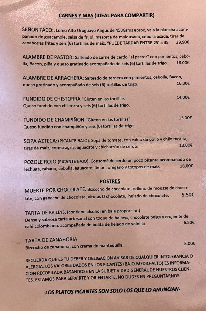 Menü_El Rincón de Guadalupe | Cocina Tradicional Mexicana_Santa Cruz de Tenerife_Bild_3