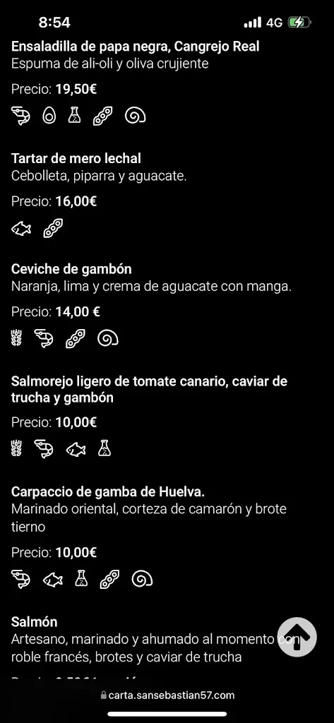 Menu_San Sebastián 57_Santa Cruz de Tenerife_immagine_4