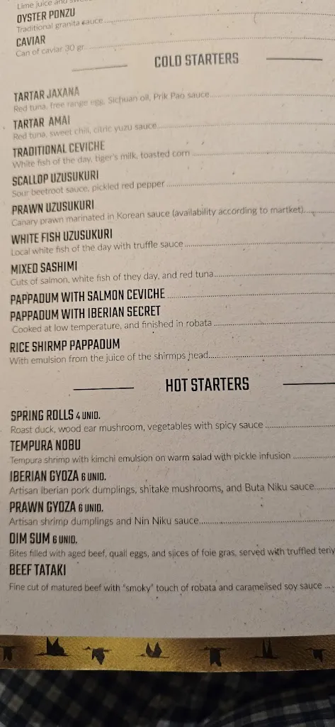 Menu_Jaxana Restaurant_Santa Cruz de Tenerife_image_4