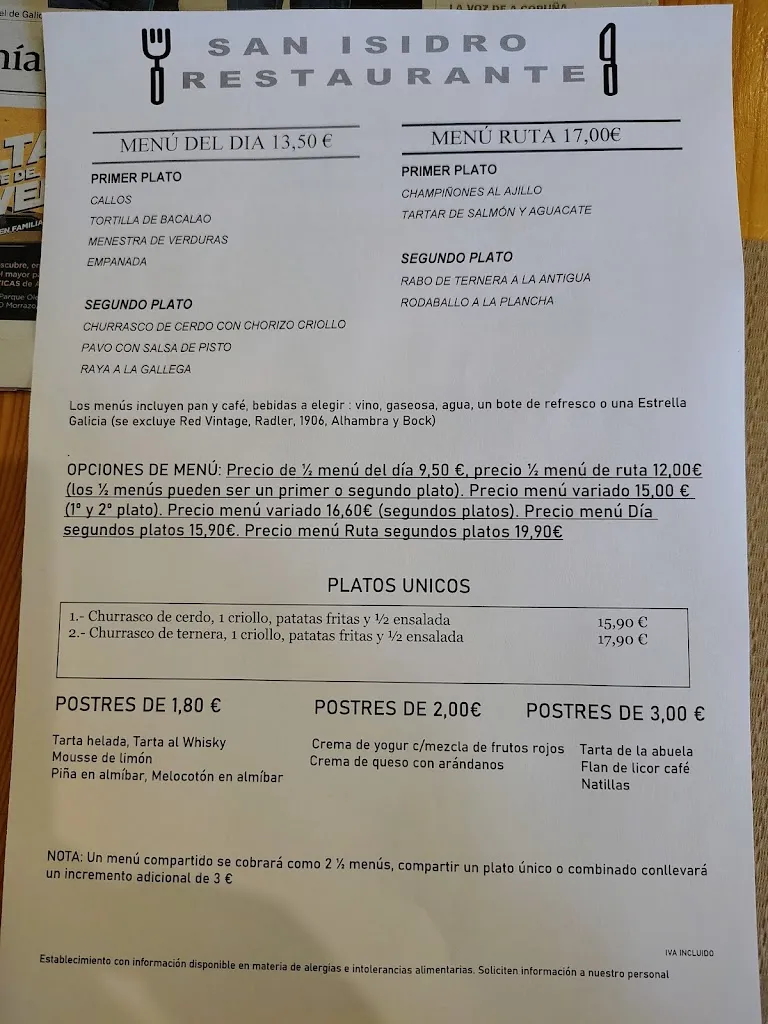 Menu_Restaurante San Isidro_Bergondo_image_4