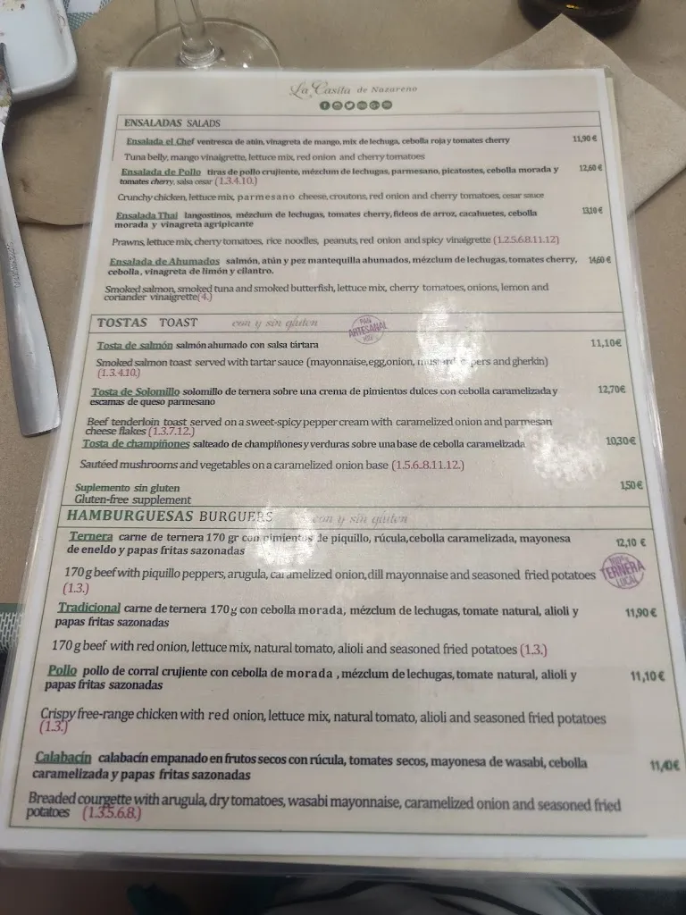 Menu_La Casita_Santa Cruz de Tenerife_image_1