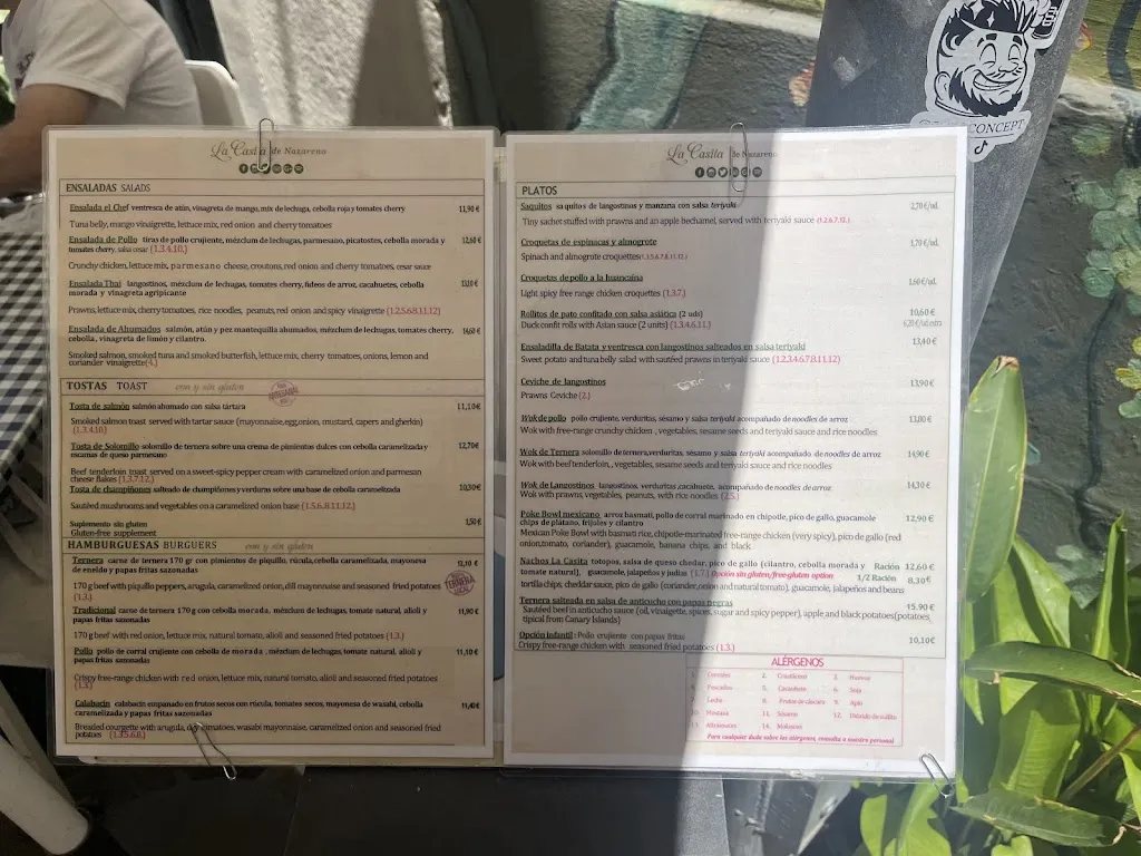 Menu_La Casita_Santa Cruz de Tenerife_image_2