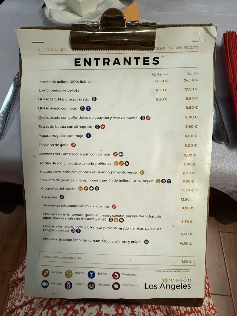 Menu_Mesón Los Ángeles_Santa Cruz de Tenerife_image_2