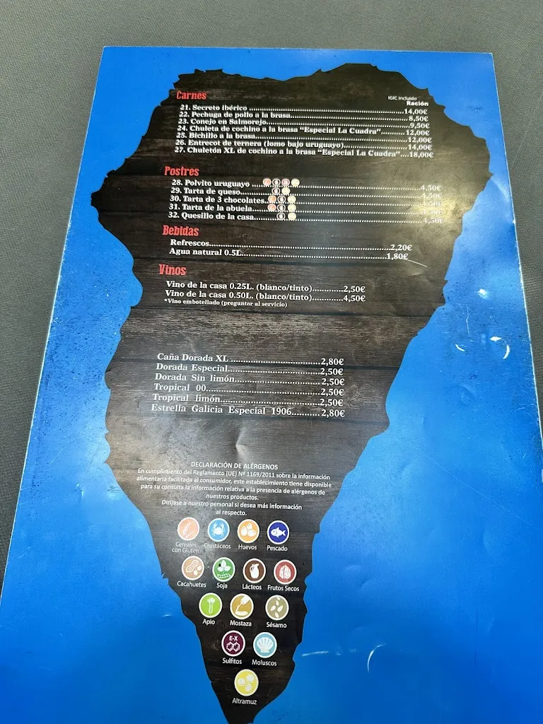 Menu_La Cuadra Del Palmero_Santa Cruz de Tenerife_image_3