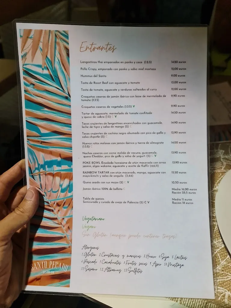 Menu_Santo Pecado gastrobar_Santa Cruz de Tenerife_image_3