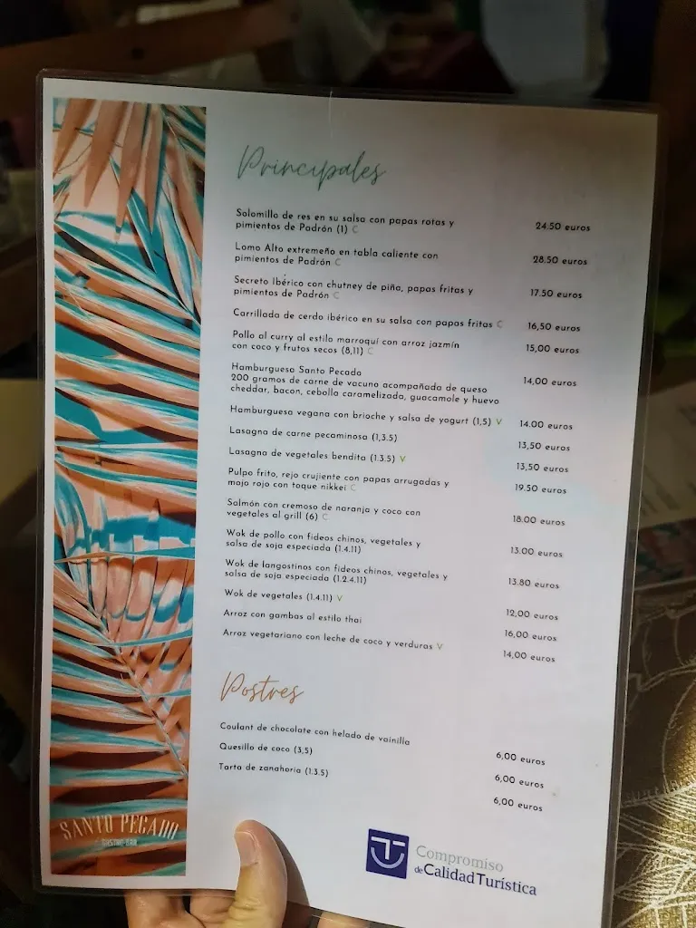 Menu_Santo Pecado gastrobar_Santa Cruz de Tenerife_image_4