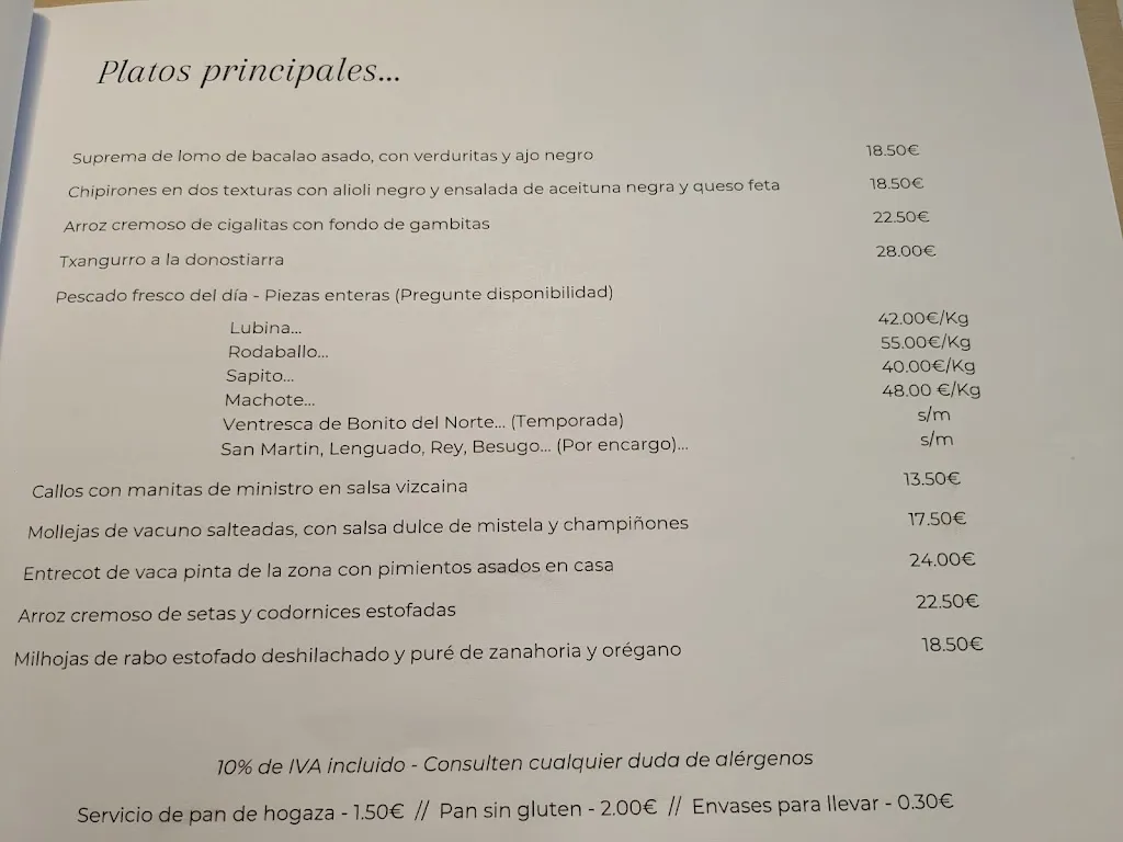 Menü_Bar Restaurante Casa Cesar_Bárcena de Cicero_Bild_3