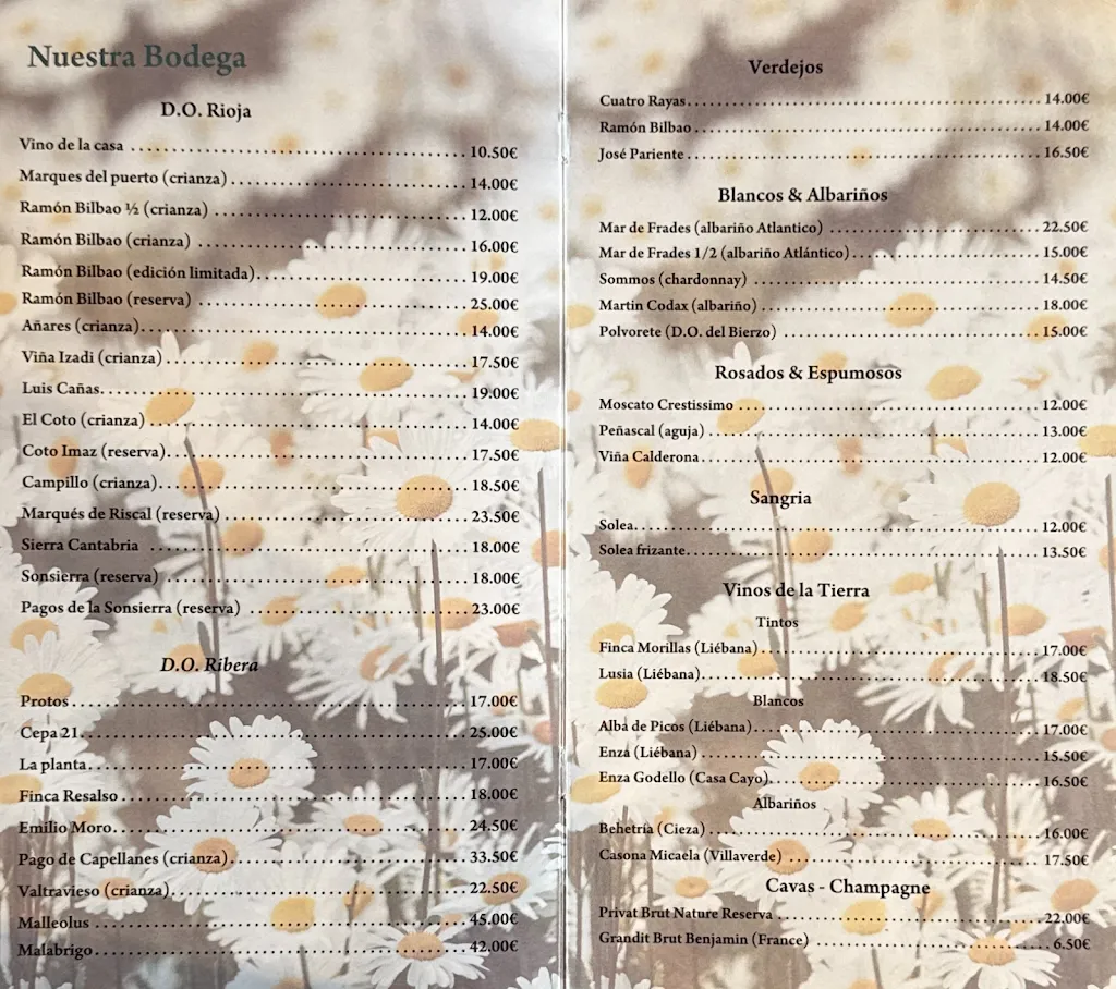 Menu_Venta de Vieda_Cabezón de Liébana_image_1