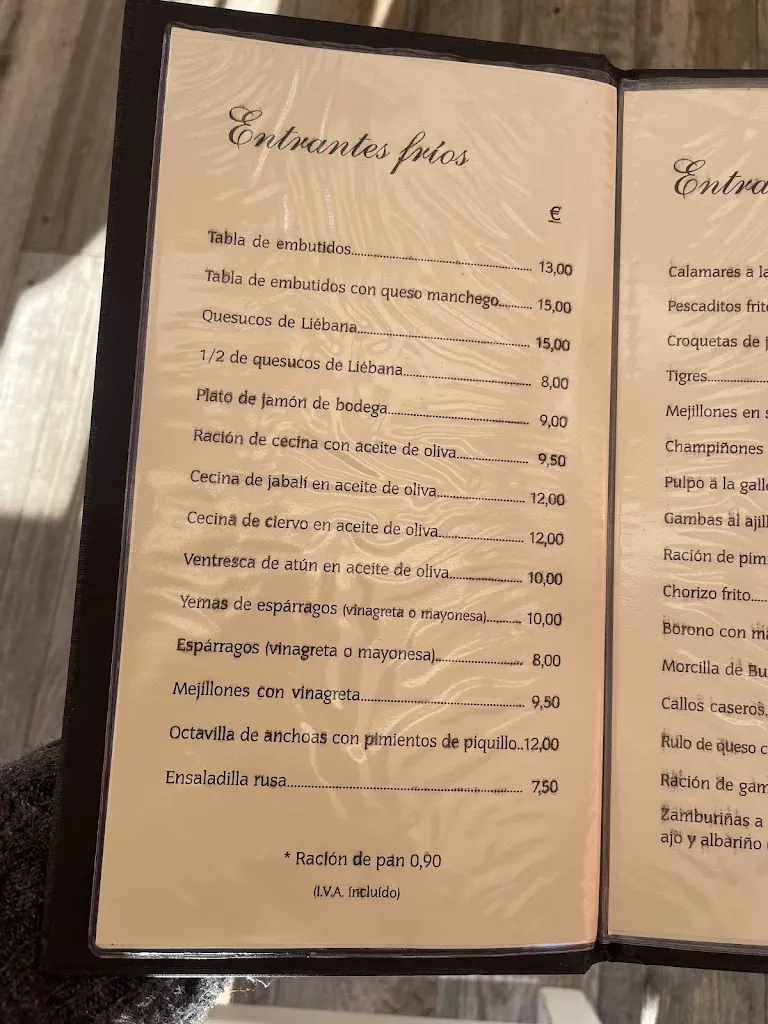 Menu_Taberna Mirador Peña Sagra_Cabezón de Liébana_image_2