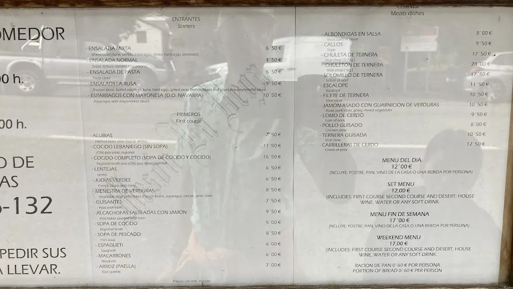 Menu_Mesón La Vega_Cabezón de Liébana_image_2