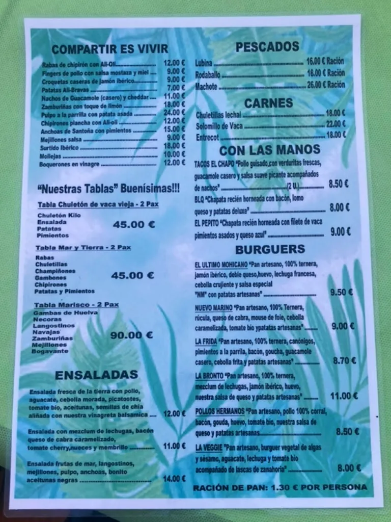 Menu_La Casa De Marino_Bareyo_image_4
