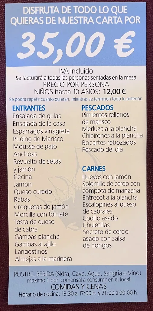 Menu_Restaurante El Rincón de Pitucos_Bareyo_image_2