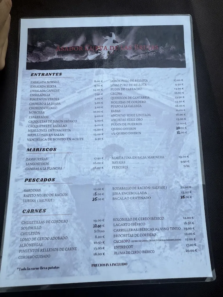 Menu_Asador Cueva De Las Brujas_Bareyo_image_2