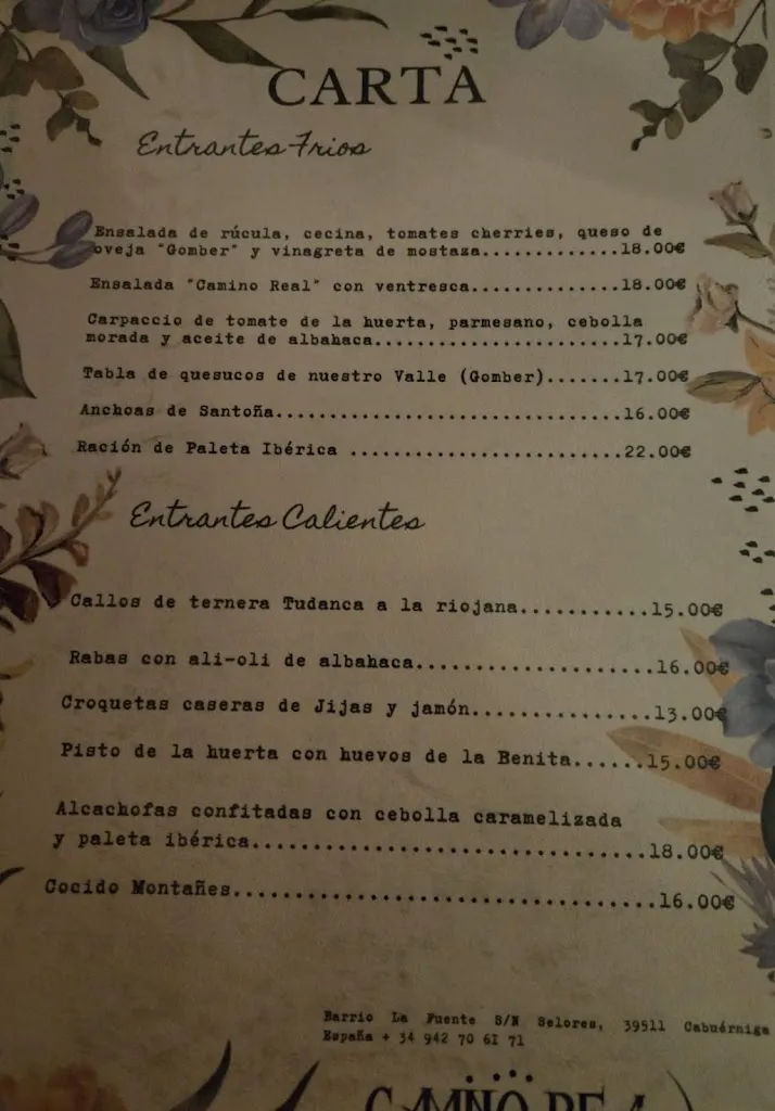 Menu_Restaurante Camino Real de Selores_Cabuérniga_image_2