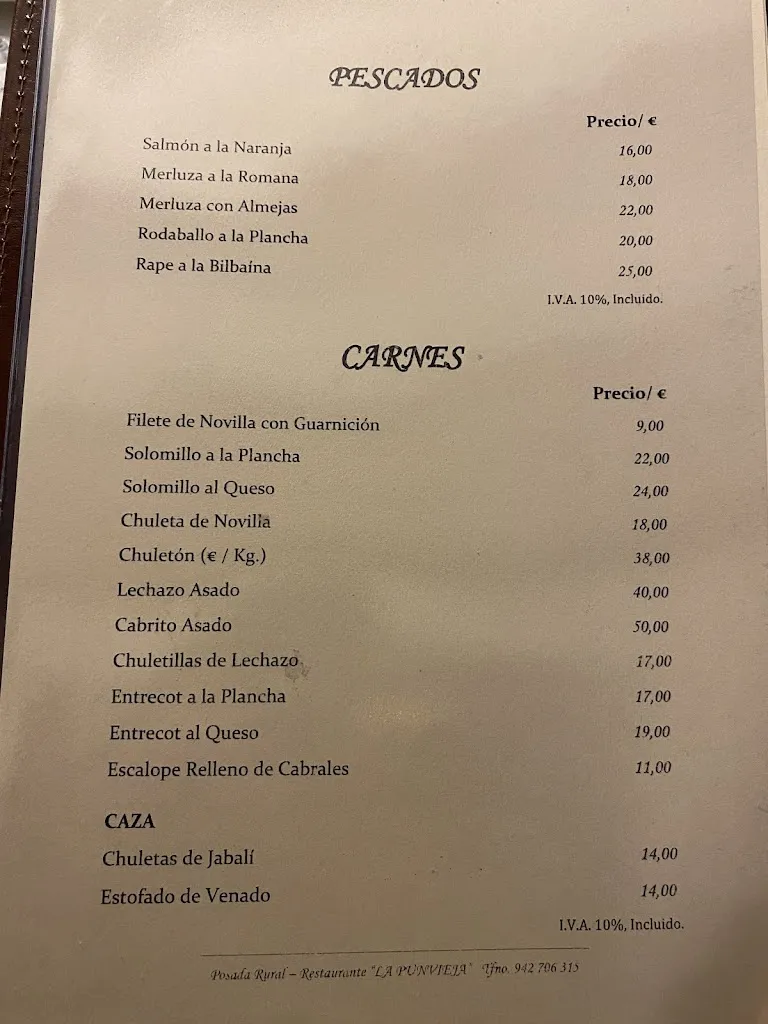 Menu_Posada - Restaurante La Punvieja_Cabuérniga_image_3