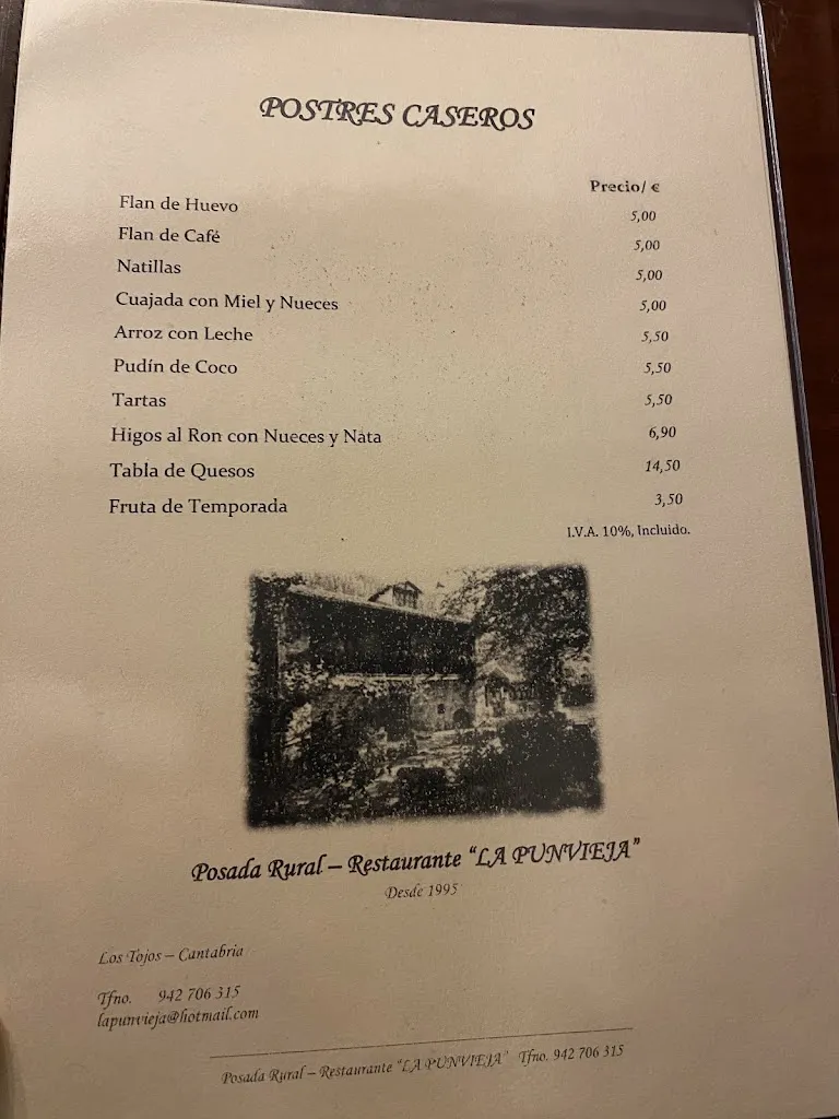 Menu_Posada - Restaurante La Punvieja_Cabuérniga_image_4