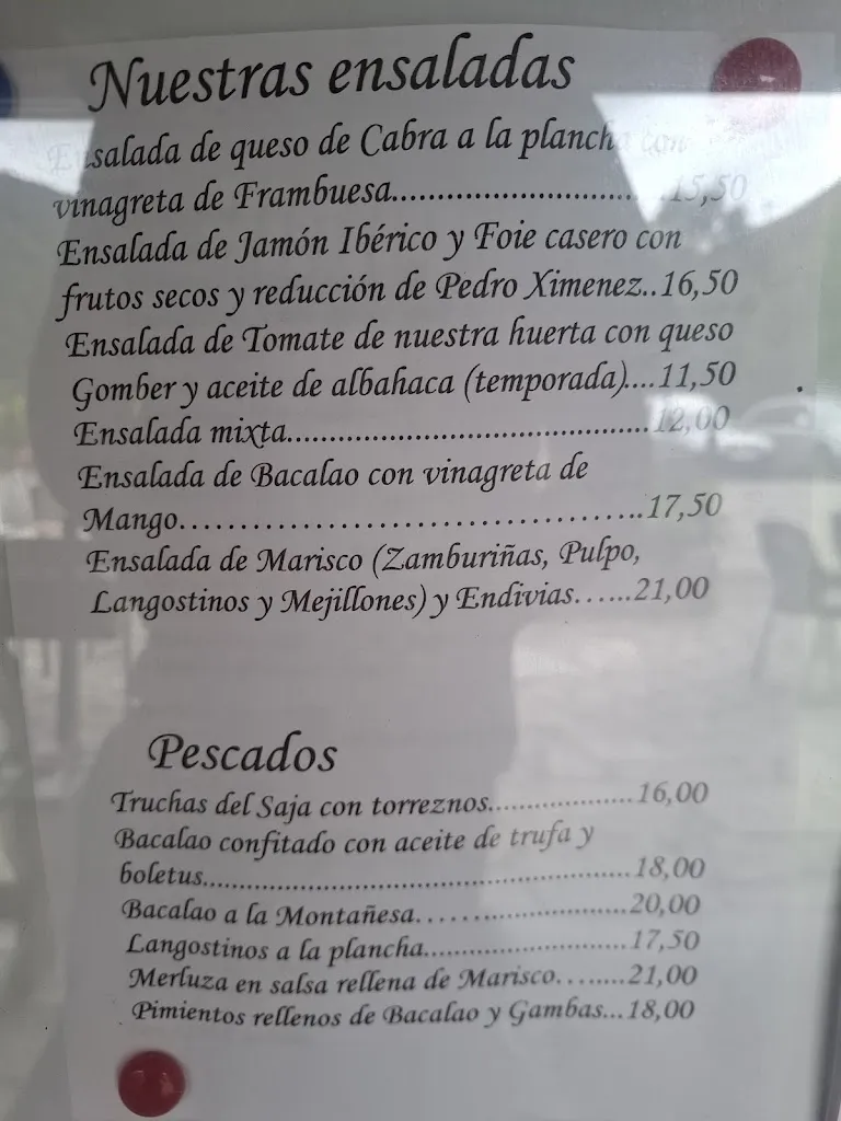 Menü_Casa Lucas_Cabuérniga_Bild_3