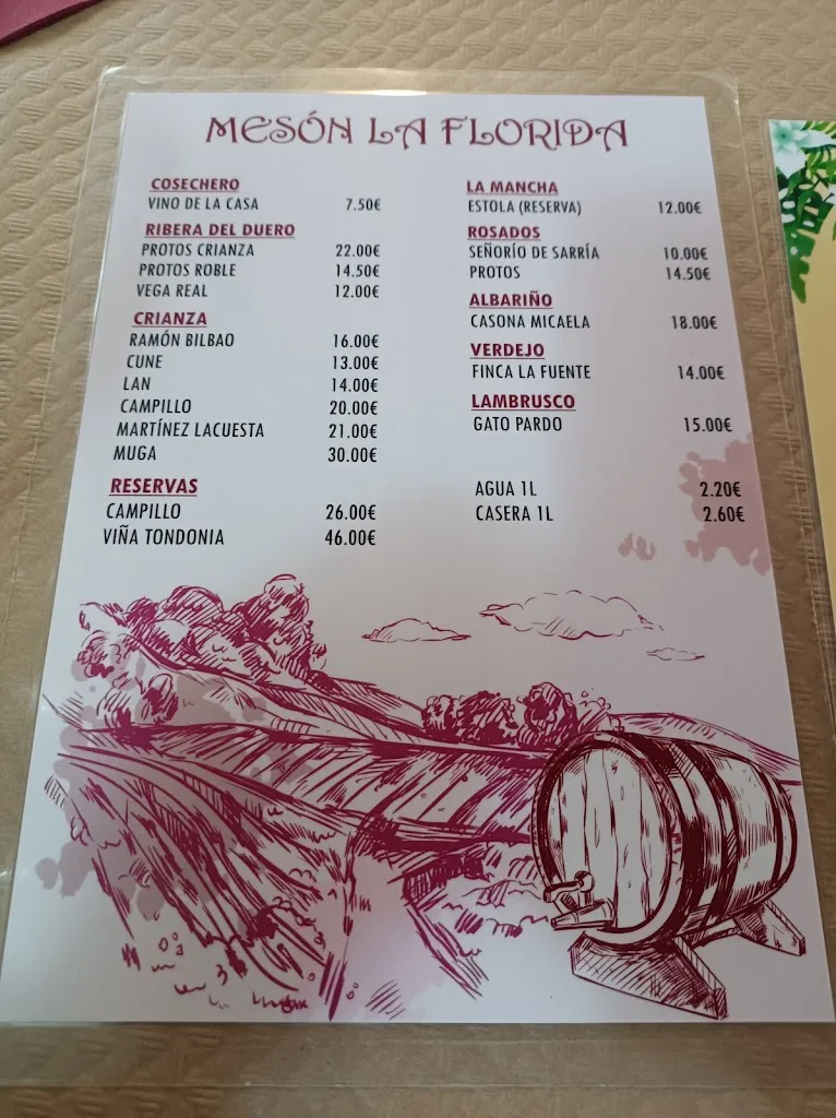 Menü_Mesón La Florida_Cabuérniga_Bild_3