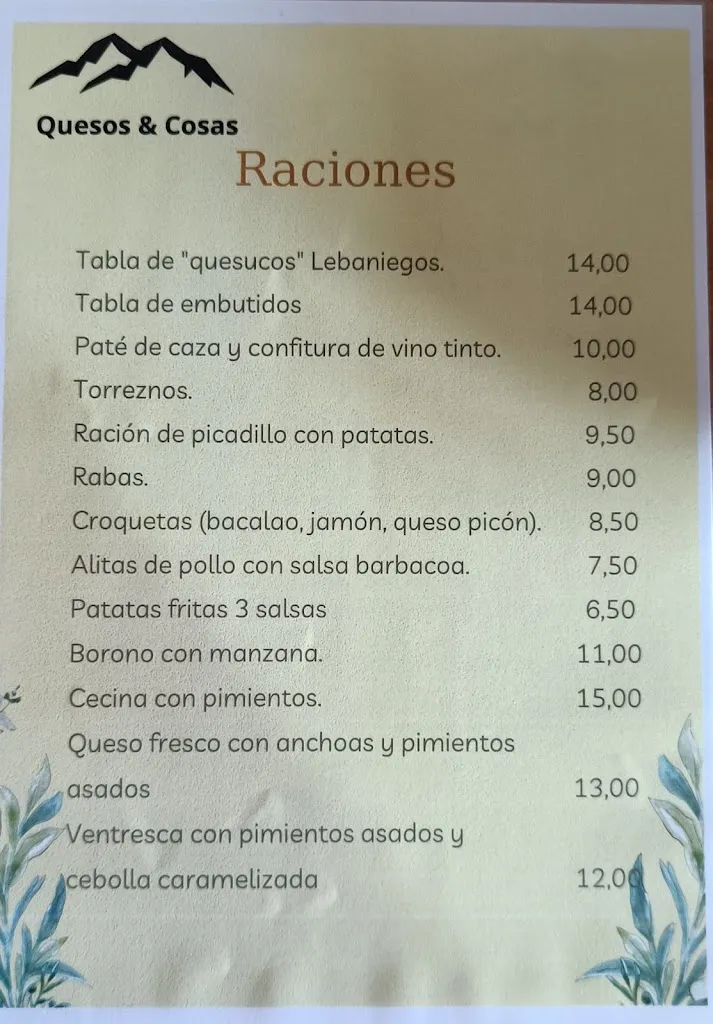 Menu_Quesos y Cosas_Camaleño_immagine_1