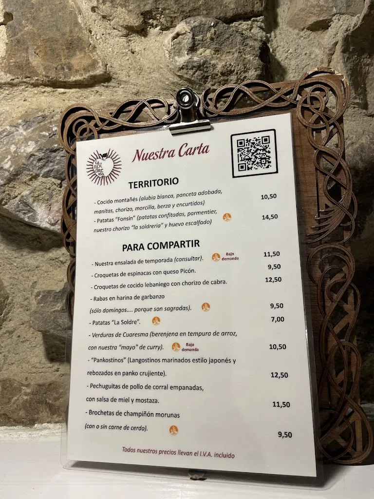 Menu_La Soldrería_Camaleño_image_3