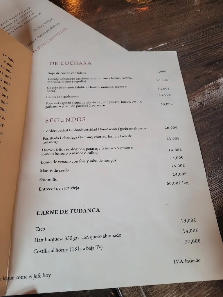 Menu_El Cenador del Capitán_Camaleño_image_2