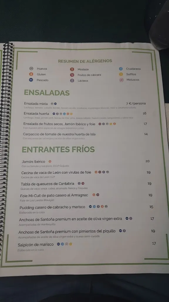 Menu_Hotel Asador La Huerta_Arnuero_image_1